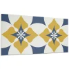Wallfluent Panneau Décoratif Mural 120x60 cm Motif Mandala Floral 1 pièce- Lambris Mural