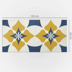 Wallfluent Panneau Décoratif Mural 120x60 cm Motif Mandala Floral 1 pièce- Lambris Mural