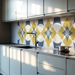 Wallfluent Panneau Décoratif Mural 120x60 cm Motif Mandala Floral 1 pièce- Lambris Mural