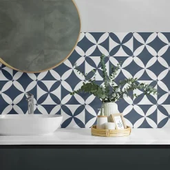 Wallfluent Panneau Décoratif Mural 120x60 cm Motif Végétal Avec Ornements 1 pièce- Lambris Mural