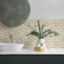 Wallfluent Lambris Mural<Panneau Décoratif Mural 100x50 cm Motifs Floraux 1 pièce