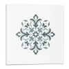 Wallfluent Panneau Décoratif Mural 50x50 cm Motif Floral Symétrique 4 pièces- Lambris Mural