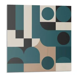 Wallfluent Lambris Mural<Panneau Décoratif Mural 50x50 cm Formes Abstraites 4 pièces