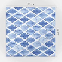 Wallfluent Panneau Décoratif Mural 50x50 cm Motif De Style Marocain 4 pièces- Lambris Mural