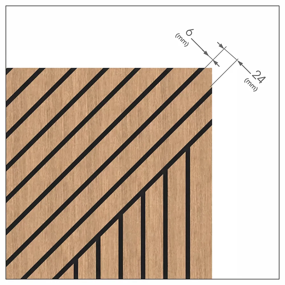 Foge Panneau décoratif Odin en MDF(m) décor chêne Saragosse L. 260 x l. 60 cm, ép. 8 mm- Panneau Bois, Osb, Mdf