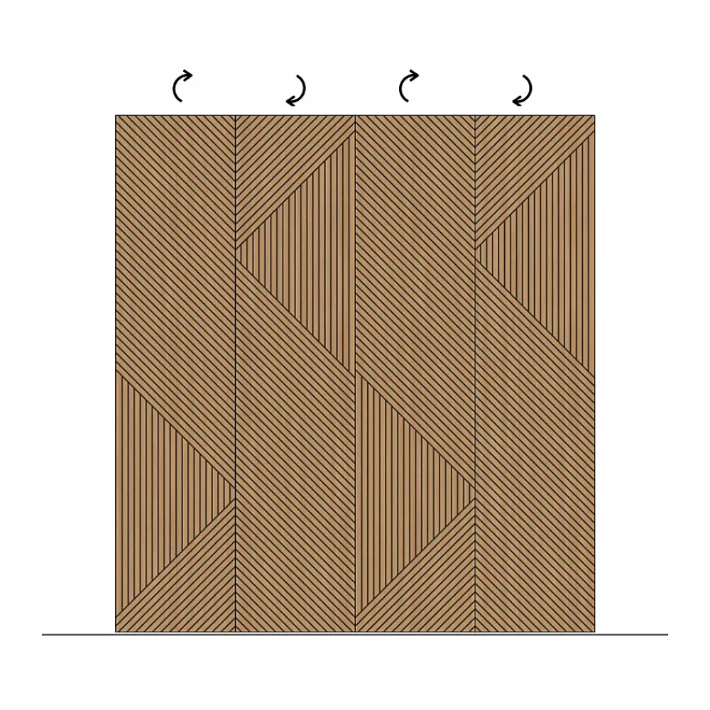 Foge Panneau décoratif Odin en MDF(m) décor chêne Saragosse L. 260 x l. 60 cm, ép. 8 mm- Panneau Bois, Osb, Mdf