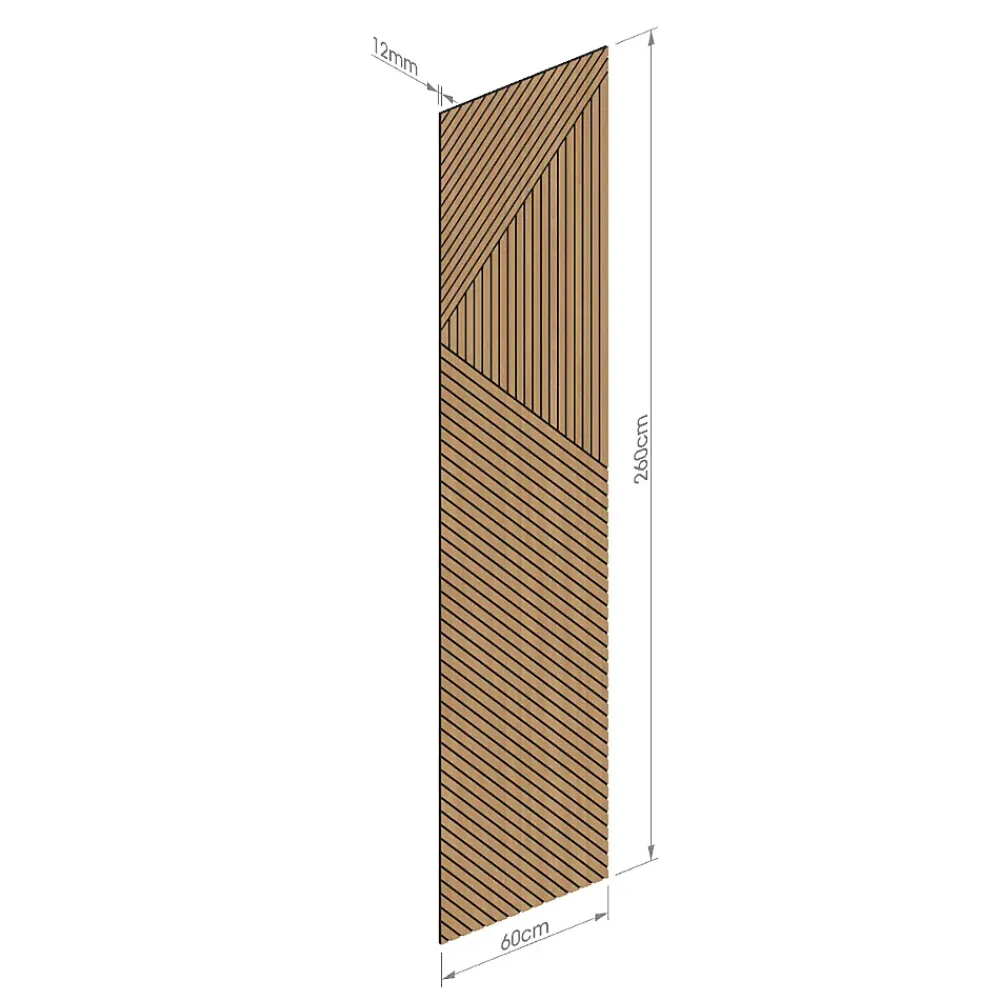 Foge Panneau décoratif Odin en MDF(m) décor chêne Saragosse L. 260 x l. 60 cm, ép. 8 mm- Panneau Bois, Osb, Mdf