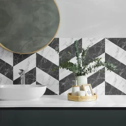 Wallfluent Lambris Mural<Panneau Décoratif 100x50 cm Motif Composé De Cercles Disposés En Grille 1 pièce