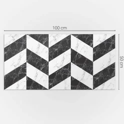 Wallfluent Lambris Mural<Panneau Décoratif 100x50 cm Motif Composé De Cercles Disposés En Grille 1 pièce