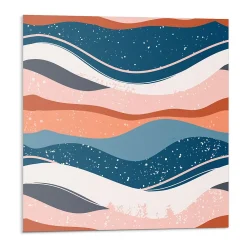 Wallfluent Lambris Mural<Panneau Décoratif 50x50 cm Vagues Aux Motifs Abstraits 4 pièces