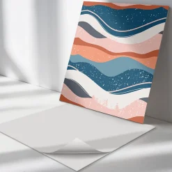 Wallfluent Lambris Mural<Panneau Décoratif 50x50 cm Vagues Aux Motifs Abstraits 4 pièces