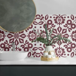 Wallfluent Lambris Mural<Panneau Décoratif 120x60 cm Motif Végétal Avec Ornements 1 pièce