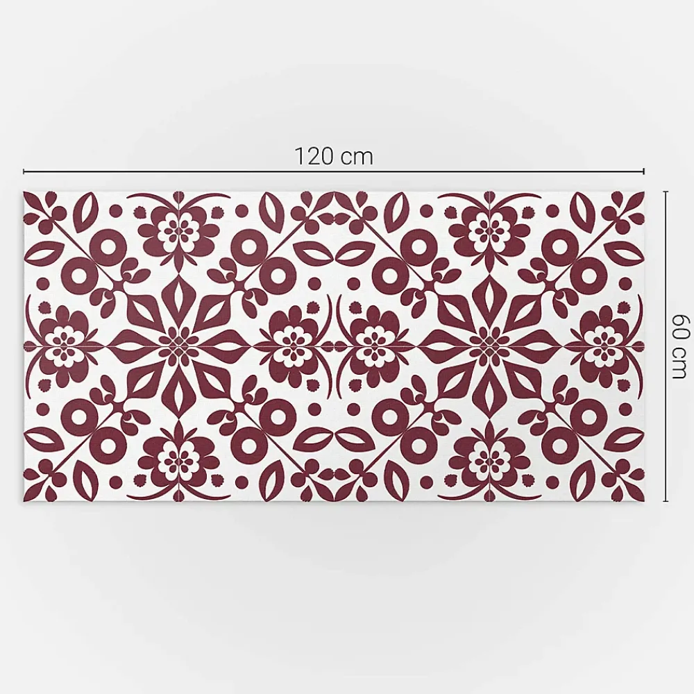 Wallfluent Lambris Mural<Panneau Décoratif 120x60 cm Motif Végétal Avec Ornements 1 pièce