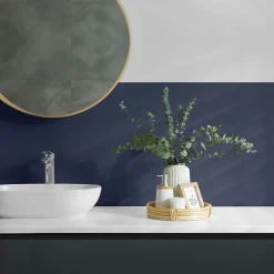 Wallfluent Lambris Mural<Panneau Décoratif 100x50 cm Couleur Bleue 1 pièce