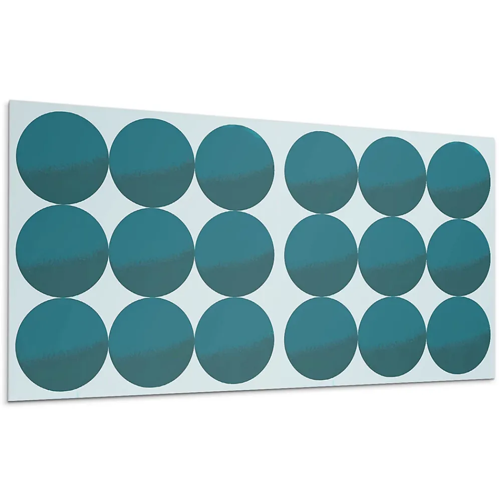 Wallfluent Panneau Décoratif 100x50 cm Géométrie Des Cercles Et Des Carrés 1 pièce- Lambris Mural