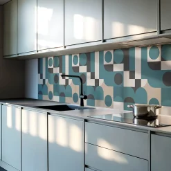 Wallfluent Panneau Décoratif 100x50 cm Géométrie De L'étoile Et Du Rectangle 1 pièce- Lambris Mural