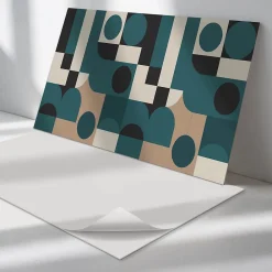 Wallfluent Panneau Décoratif 100x50 cm Géométrie De L'étoile Et Du Rectangle 1 pièce- Lambris Mural