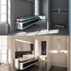 Wedi Panneau Mural De Salle De Bains<Panneau de construction 125 x 60 x 1 cm