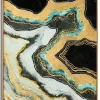 Mauro Ferretti Panneau Tasseau Bois<Panneau en verre abstrait avec cadre multicolore cm 80x3,5x120