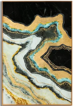 Mauro Ferretti Panneau Tasseau Bois<Panneau en verre abstrait avec cadre multicolore cm 80x3,5x120