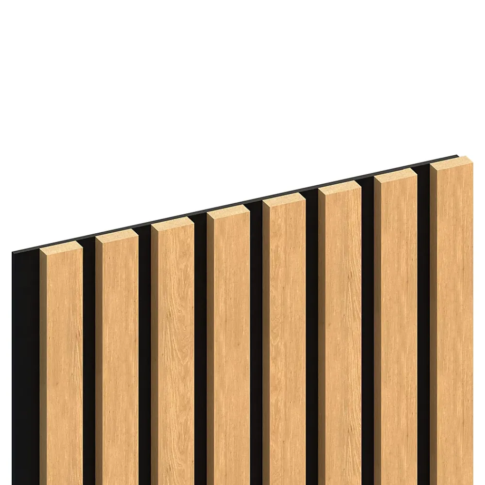 Panneau Tasseau Bois<Panneau HDF noir avec lamelles 40 x 280 cm