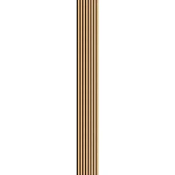 Panneau Tasseau Bois<Panneau HDF noir avec lamelles 40 x 280 cm