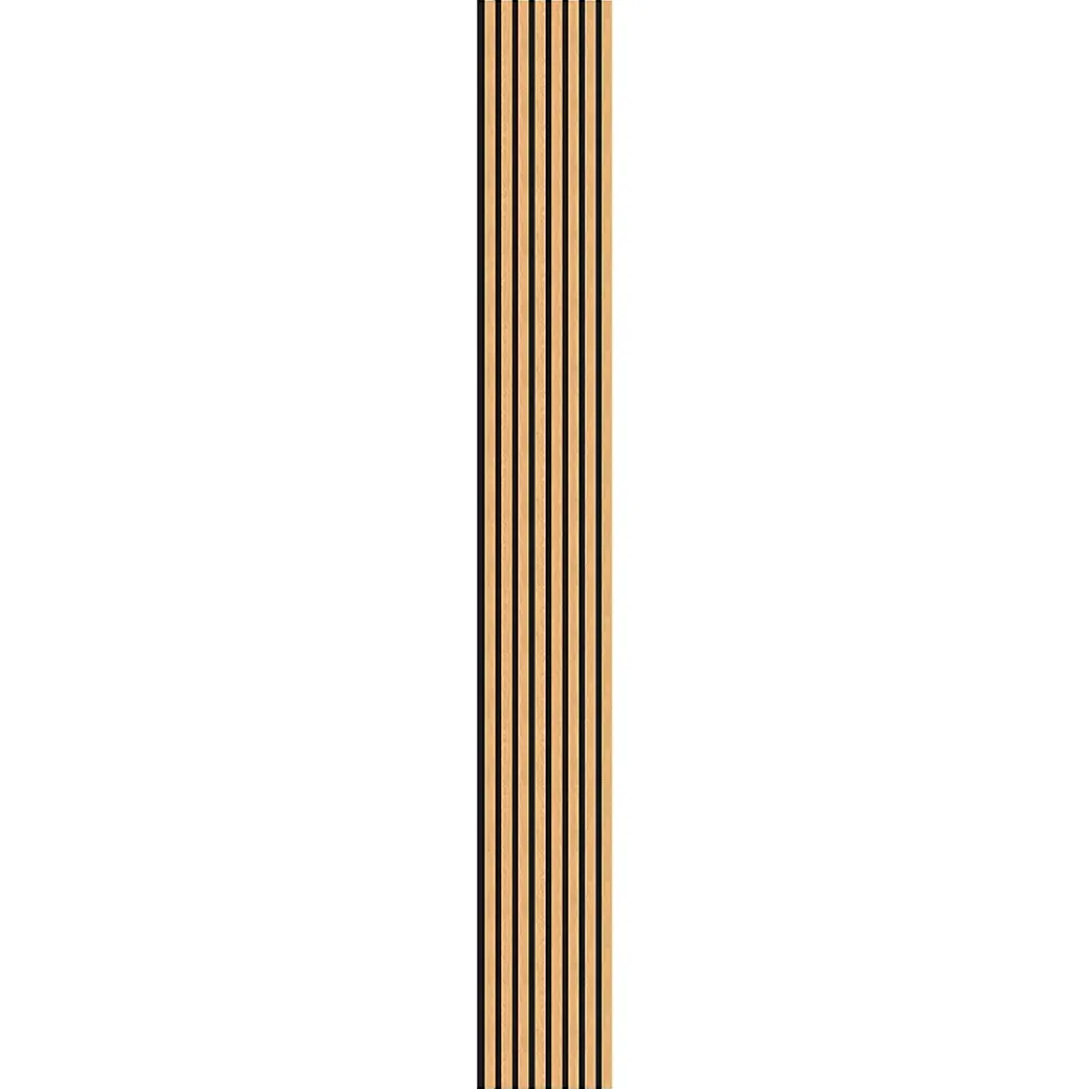 Panneau Tasseau Bois<Panneau HDF noir avec lamelles 40 x 280 cm