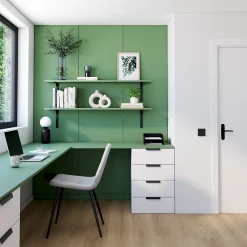 Panneau Décoratif En Bois|Panneau Bois, Osb, Mdf<Panneau mélaminé Ninna prédécoupé vert olive 280X60X2.2cm