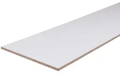 Panneau mélaminé sans bord Blanc - 250 x 125 cm, ép.18 mm (vendu au panneau)- Panneau Bois, Osb, Mdf