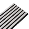 Decoon Panneau Tasseau Bois<Panneau mural acoustique tasseaux bois 250 x 30 x 1,9 cm - Lamelles placage gris fond noir - 0,75m²