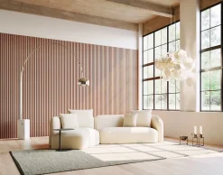 Quiet Wall Panneau Tasseau Bois<Panneau Mural Acoustique en Bois - 240x60,5x2,2 cm - Cerisier Naturel - A Lattes - Panneau Tasseau de Bois Naturel