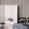 Quiet Wall Panneau Mural Acoustique en Bois - 240x60,5x2,2 cm - Frêne Gris - A Lattes - Panneau Tasseau de Bois Naturel- Panneau Tasseau Bois