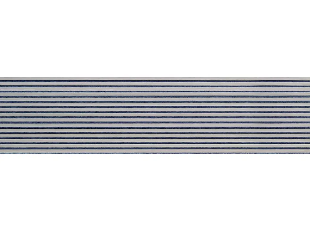 Quiet Wall Panneau Mural Acoustique en Bois - 240x60,5x2,2 cm - Frêne Gris - A Lattes - Panneau Tasseau de Bois Naturel- Panneau Tasseau Bois