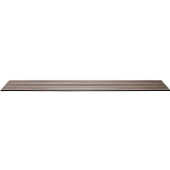 Decoon Panneau mural acoustique tasseaux bois 250 x 30 x 1,9 cm - Lamelles chêne clair véritable sur fond noir - 0,75m²- Panneau Tasseau Bois