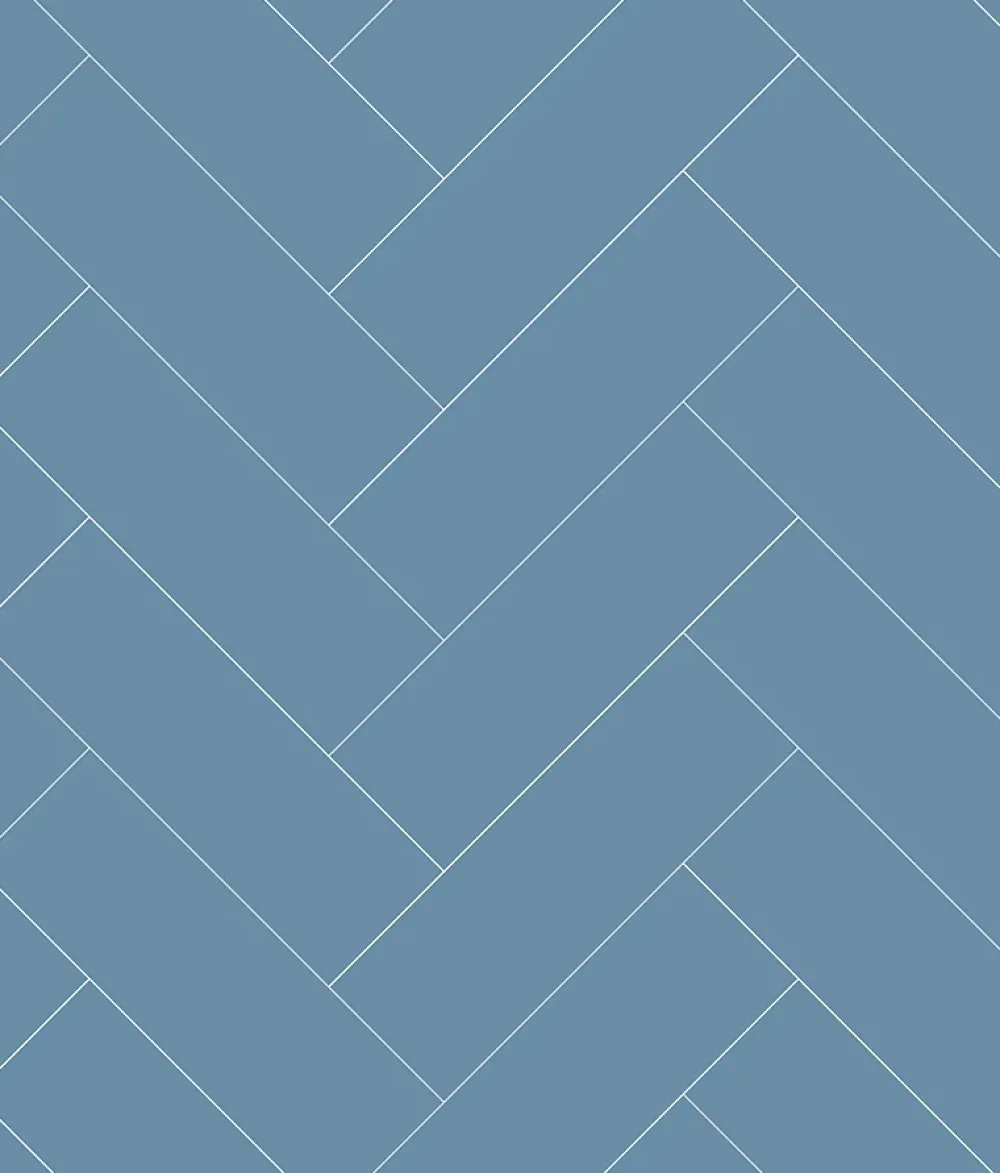 Ma nouvelle décoration Panneau Mural De Salle De Bains<Panneau mural Alu Douche Salle de Bain CHEVRON BLEU MAT DROITE 120 cm x 210 cm