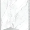 Ma nouvelle décoration Panneau Mural Alu Douche salle de bain MARBRE BLANC Mat 120 cm x 210 cm Ma Nouvelle Déco- Panneau Mural De Salle De Bains