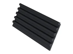 Vente-unique Panneau Mural Décoratif<Panneau mural 3D - Pack de 2,83 m² - Noir - Lot de 8 pièces - CLINTON