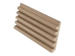 Vente-unique Panneau mural 3D - Pack de 3,71 m² - Coloris bois naturel clair - Lot de 8 pièces - TATIANA- Panneau Mural Décoratif