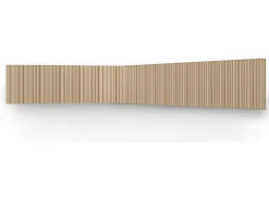 Vente-unique Panneau mural 3D - Pack de 3,71 m² - Coloris bois naturel clair - Lot de 8 pièces - TATIANA- Panneau Mural Décoratif