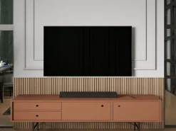 Vente-unique Panneau mural 3D - Pack de 3,71 m² - Coloris bois naturel clair - Lot de 8 pièces - TATIANA- Panneau Mural Décoratif