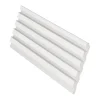 Vente-unique Panneau mural 3D - Pack de 3,71 m² - Blanc - Lot de 8 pièces - TATIANA- Panneau Mural Décoratif