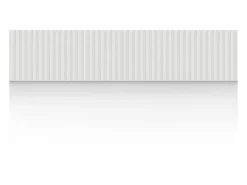 Vente-unique Panneau mural 3D - Pack de 3,71 m² - Blanc - Lot de 8 pièces - TATIANA- Panneau Mural Décoratif