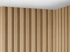 Vente-unique Panneau mural 3D - Pack de 2.83 m² - Coloris bois naturel - Lot de 8 pièces - FLINT- Panneau Mural Décoratif