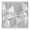 Vente-unique Panneau mural 3D à peindre - pack de 3m² - lot de 12 pièces - ANGLY- Lambris Mural