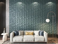 Vente-unique Panneau mural 3D à peindre - pack de 3m² - lot de 12 pièces - ANGLY- Lambris Mural