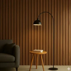 Hardwarexchange Panneau mural 3D en MDF massif Noyer satiné de 2760 mm X 750 mm MIDDLE WAVY- Panneau Tasseau Bois