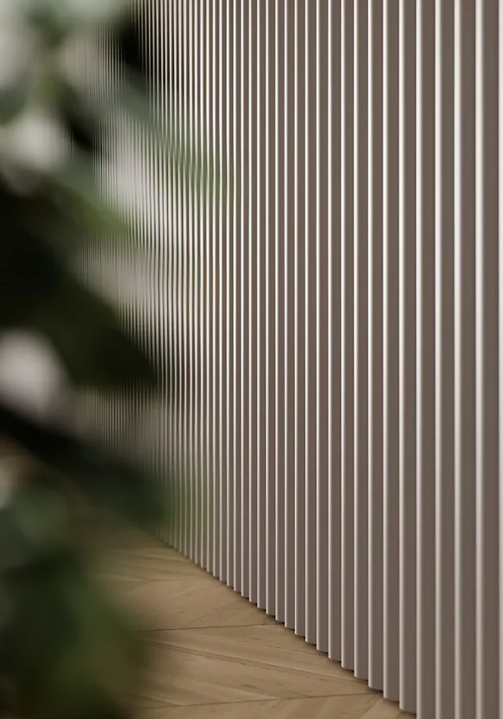 Hardwarexchange Panneau Tasseau Bois<Panneau mural 3D en MDF massif Gris mat de 2760 mm X 750 mm SMOOTH WAVY