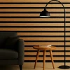 Hardwarexchange Panneau mural 3D MIDDLE WAVY 2760 x 750 x 12 mm chêne noir satiné- Panneau Tasseau Bois