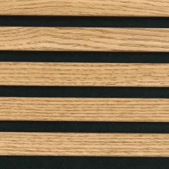 Hardwarexchange Panneau mural 3D MIDDLE WAVY 2760 x 750 x 12 mm chêne noir satiné- Panneau Tasseau Bois