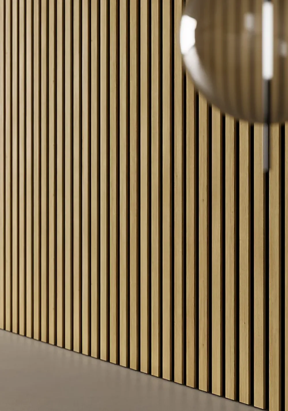Hardwarexchange Panneau Tasseau Bois<Panneau mural 3D MICRO WAVY Chene Fonce satine 2760 x 495 x 12 mm